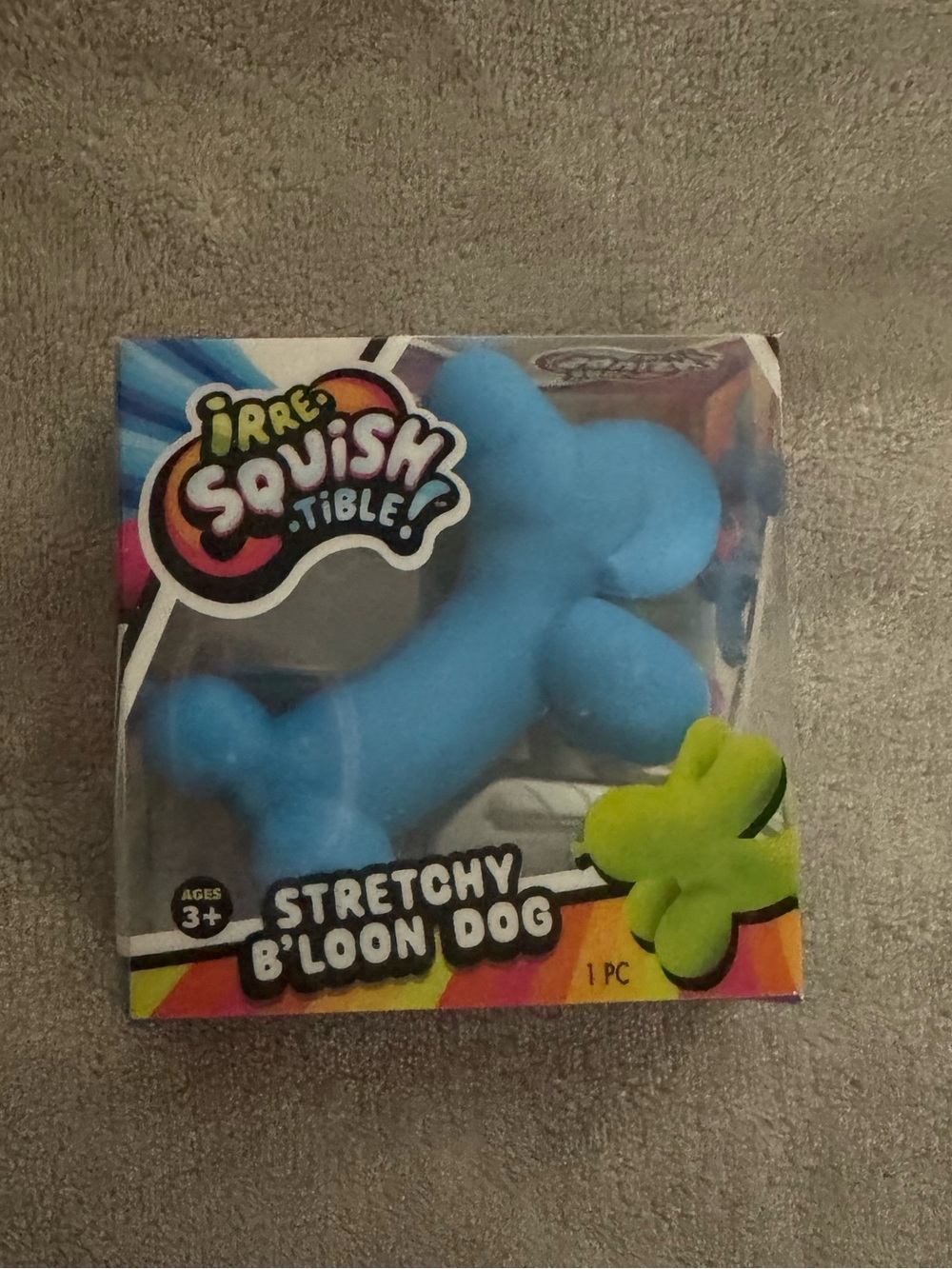 Stretchy Blue Balloon Dog Toy